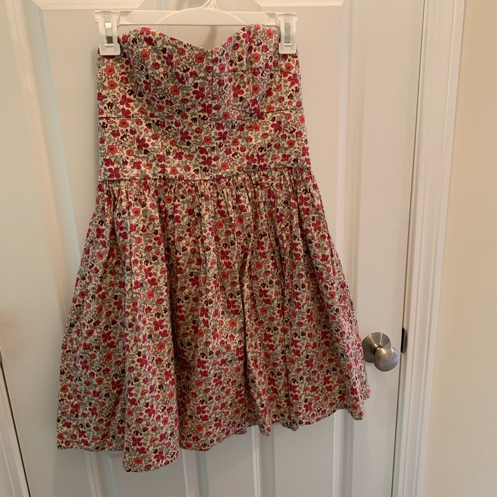 Jack Wills Floral Strapless Mini Dress